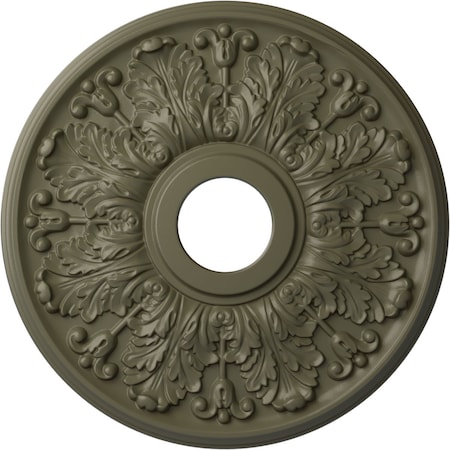 Ekena Millwork Apollo Ceiling Medallion (Fits Canopies up to 5 5/8"), 16 1/2"OD x 3 5/8"ID x 1 1/8"P, Spartan Stone CM16APSSF